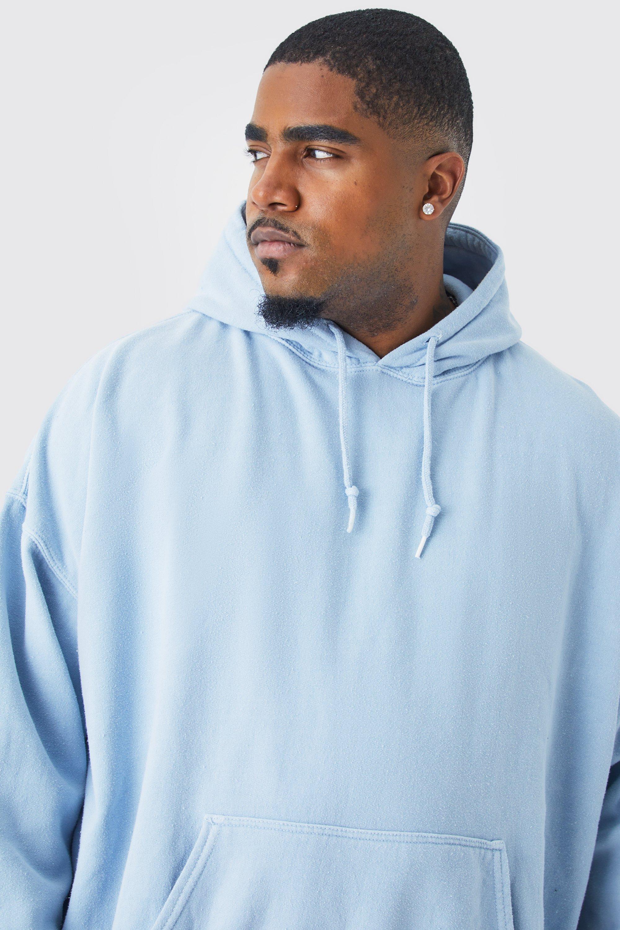 Light blue hot sale graphic hoodie